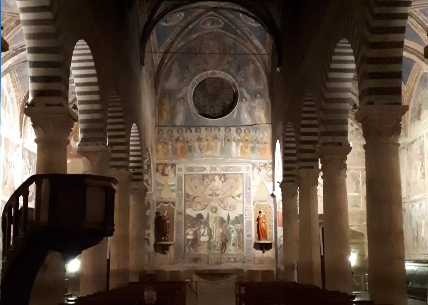 Staircase Inside the Duomo di Gimignano